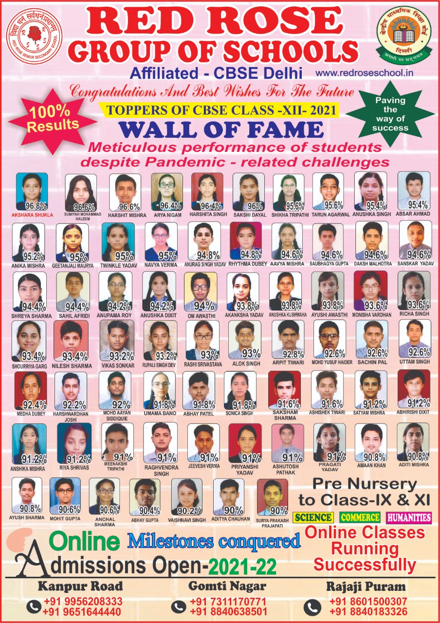 Red Rose Senior Secondary School Gomti Nagar Lucknow